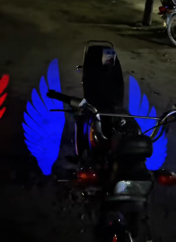 Angel Wing LED Light – Laser Floor Projection – Motorcycle